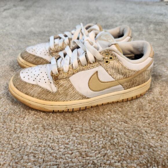 Nike Shoes - Vintage Nike Dunk Low Oatmeal Linen Womens Size 7 309324-221